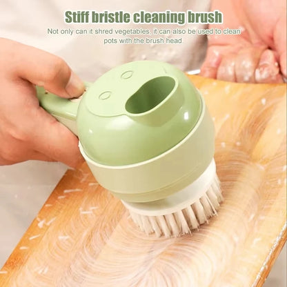 4 In 1 Vegetable Cutter Multifunctional Handheld Electric Wireless Chop Garlic Mash Minced Slice Onion Cutting Cooking Gadget