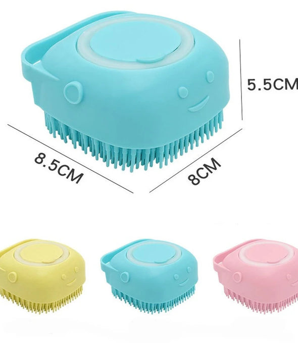 Bathroom Puppy Big Dog Cat Bath Massage Gloves Brush Soft Safety Silicone Pet Accessories for Dogs Cats Tools Mascotas Products
