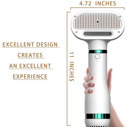 Pet Hair Dryer Dog Grooming Hair Dryer With Shaving Brush Adjustable Temperature Pet Hair Dryer Supplies