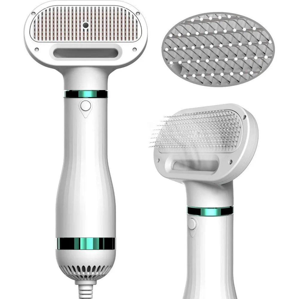 Pet Hair Dryer Dog Grooming Hair Dryer With Shaving Brush Adjustable Temperature Pet Hair Dryer Supplies