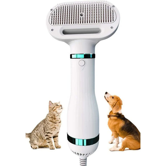 Pet Hair Dryer Dog Grooming Hair Dryer With Shaving Brush Adjustable Temperature Pet Hair Dryer Supplies
